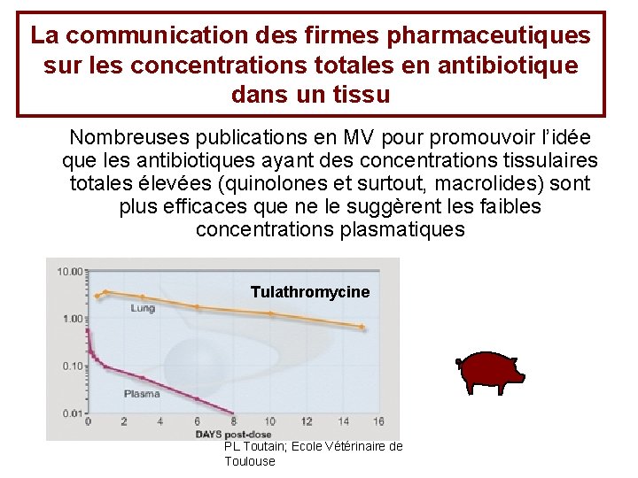 La communication des firmes pharmaceutiques sur les concentrations totales en antibiotique dans un tissu