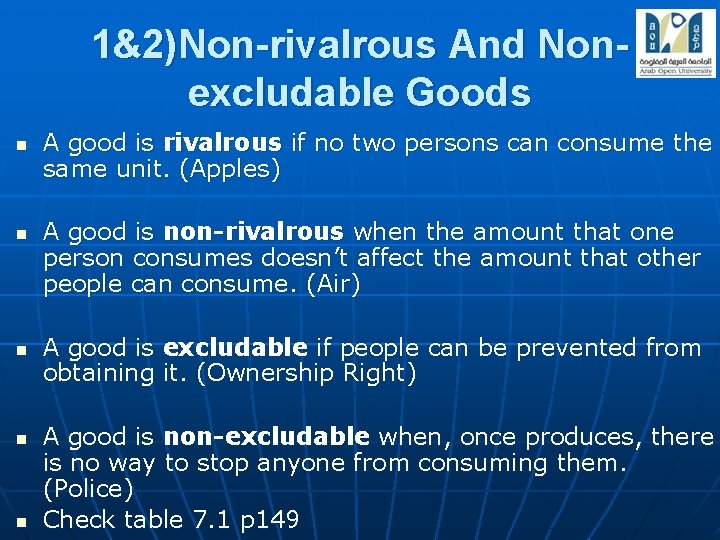 Non Rivalry B 200 Markets Module Prepared by Iman El