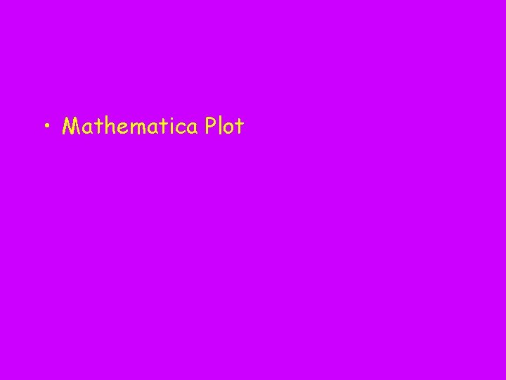  • Mathematica Plot 