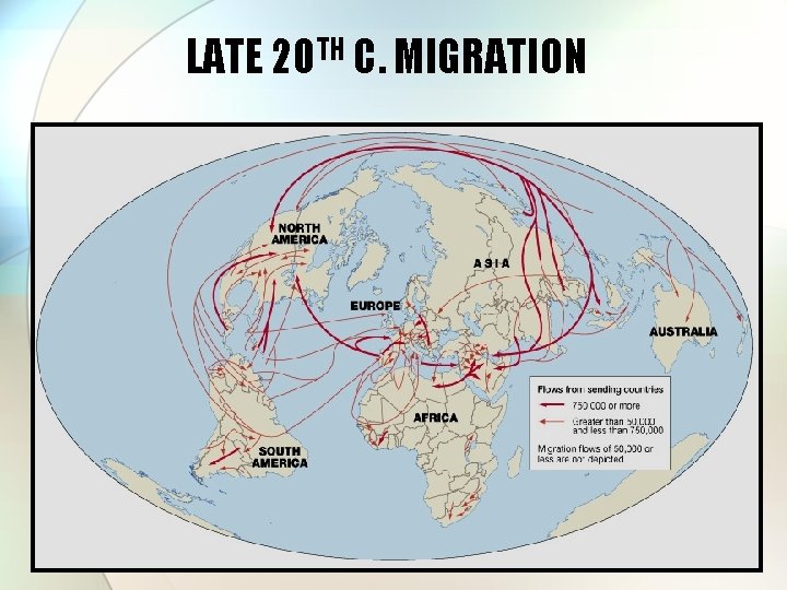 LATE 20 TH C. MIGRATION 