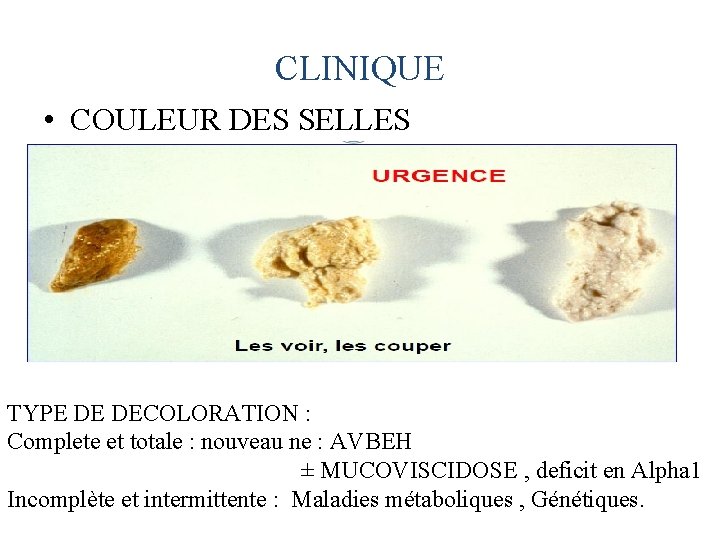 CLINIQUE • COULEUR DES SELLES TYPE DE DECOLORATION : Complete et totale : nouveau