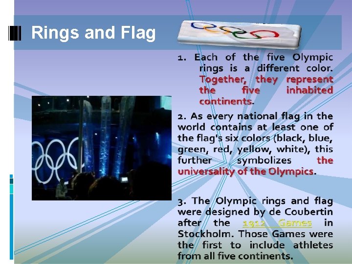 Rings and Flag 