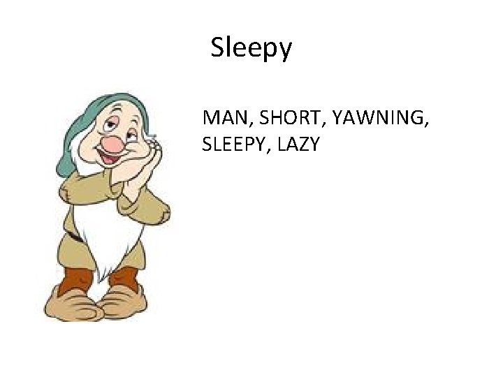 Sleepy MAN, SHORT, YAWNING, SLEEPY, LAZY 
