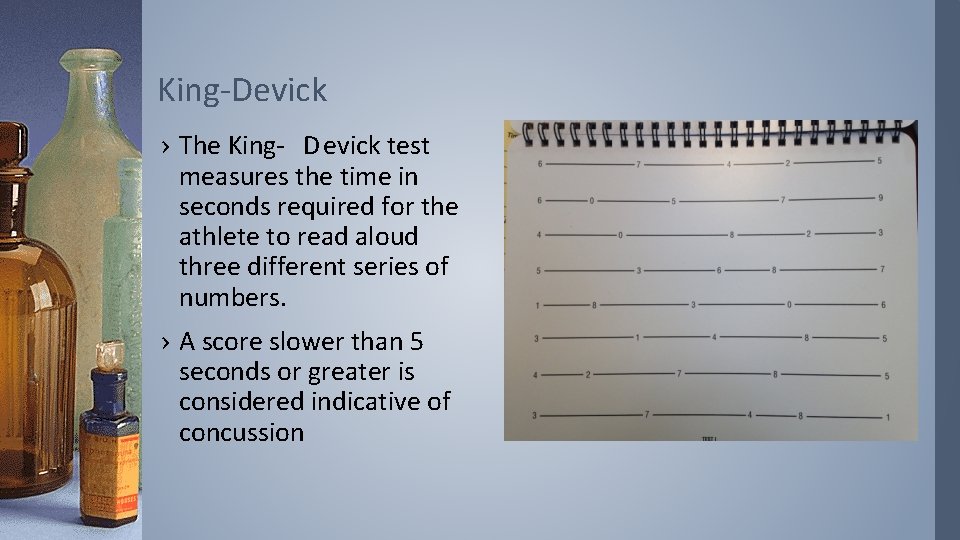 King-Devick › The King- D evick test measures the time in seconds required for