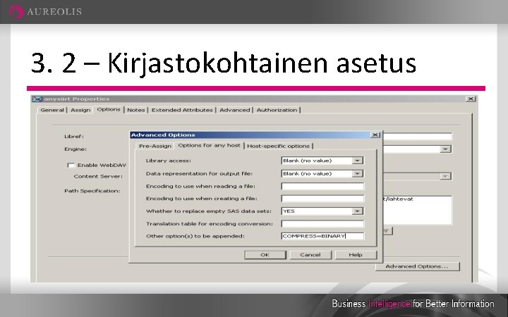 3. 2 – Kirjastokohtainen asetus 