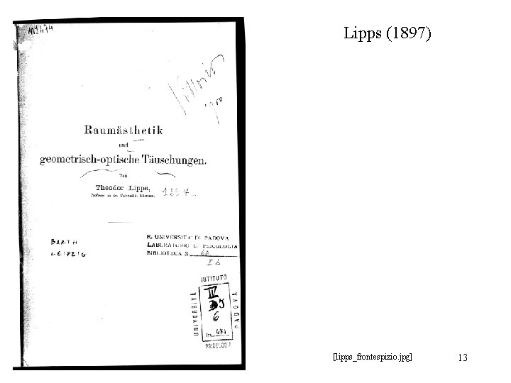 Lipps (1897) [lipps_frontespizio. jpg] 13 