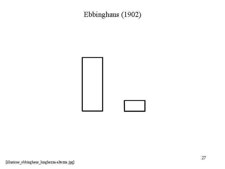 Ebbinghaus (1902) [illusione_ebbinghaus_lunghezza-altezza. jpg] 27 