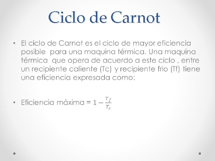 Ciclo de Carnot • 