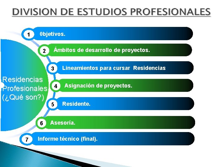 1 Lineamientos para cursar residencias. 0 bjetivos. 2 Ámbitos de desarrollo de proyectos. Lineamientos