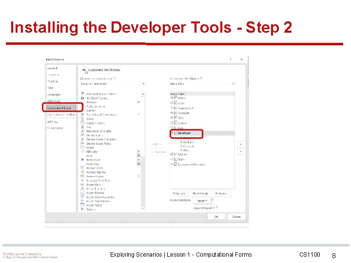 Installing the Developer Tools - Step 2 Exploring Scenarios | Lesson 1 - Computational