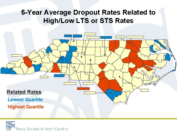 5 -Year Average Dropout Rates Related to High/Low LTS or STS Rates 