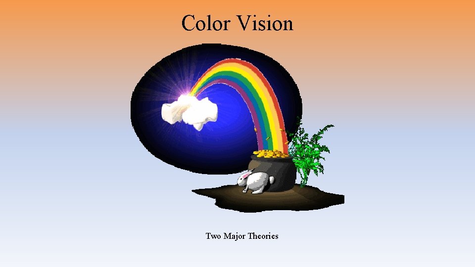 Color Vision Two Major Theories 