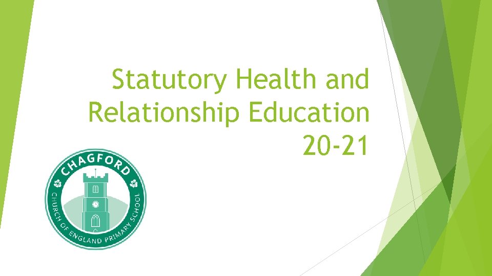 Statutory Health and Relationship Education 20 -21 Statutory Health and Relationship Education 20 -21