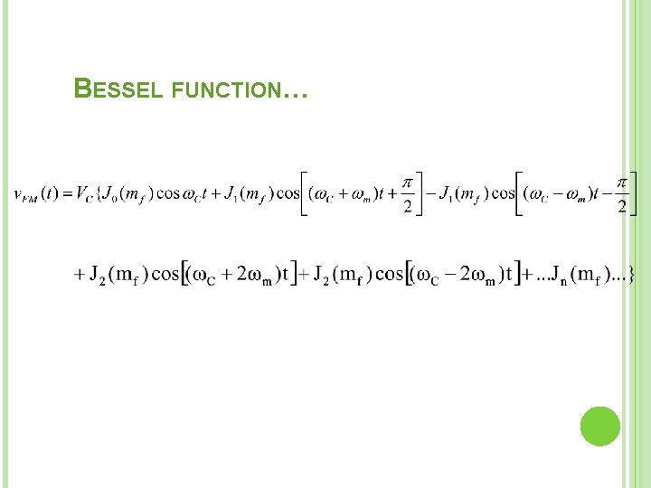 BESSEL FUNCTION… 