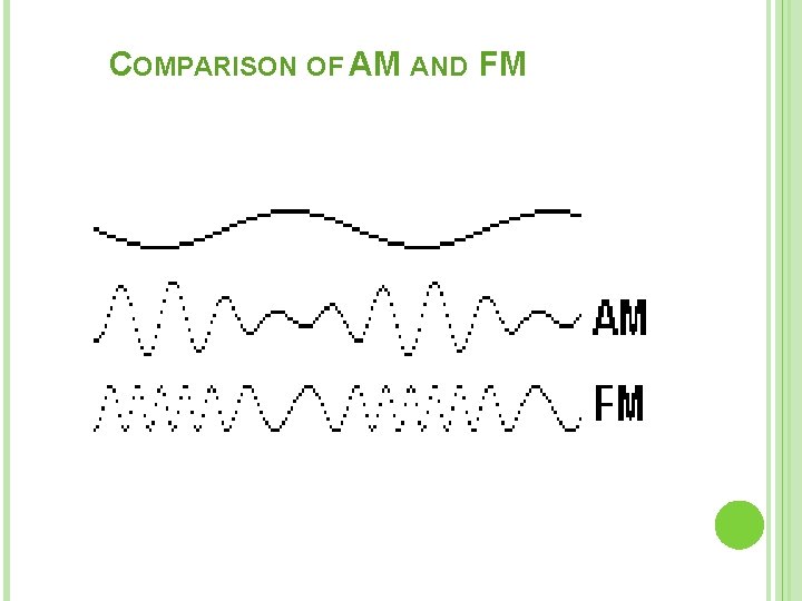 COMPARISON OF AM AND FM 