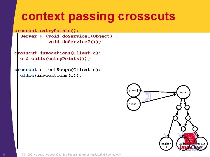 context passing crosscuts crosscut entry. Points(): Server & (void do. Service 1(Object) | void