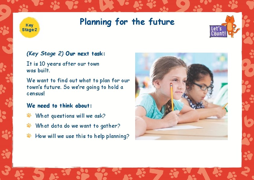 Key Stage 2 Planning for the future (Key Stage 2) Our next task: It