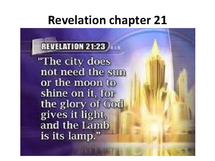 Revelation chapter 21 