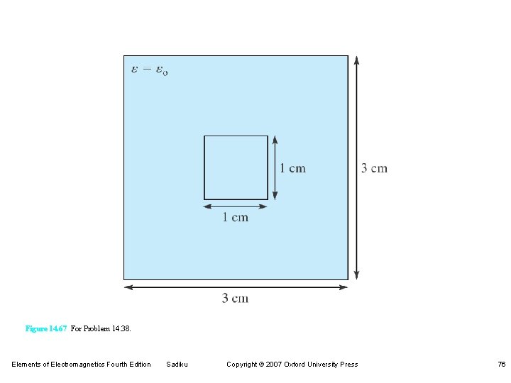 Figure 14. 67 For Problem 14. 38. Elements of Electromagnetics Fourth Edition Sadiku Copyright