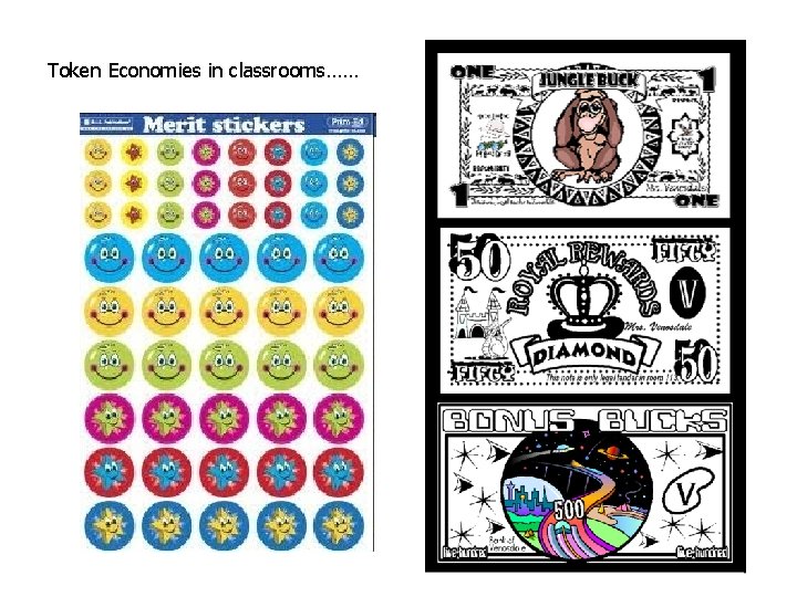 Token Economies in classrooms…… 