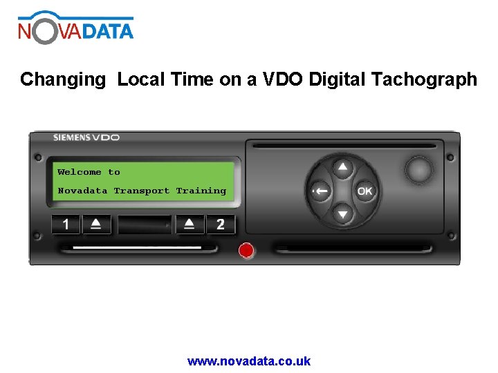 Changing Local Time on a VDO Digital Tachograph