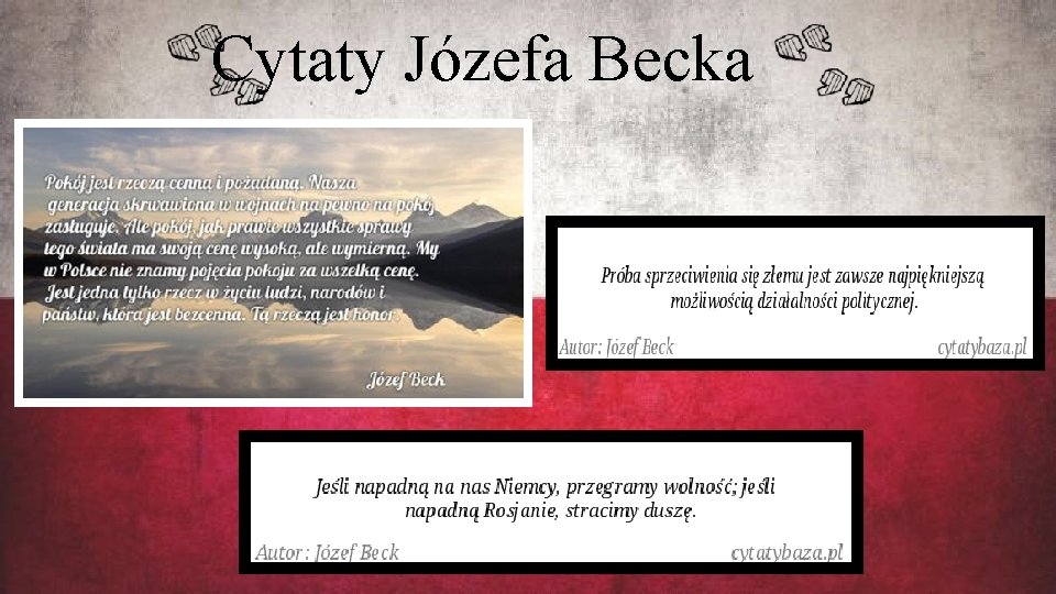 Cytaty Józefa Becka 