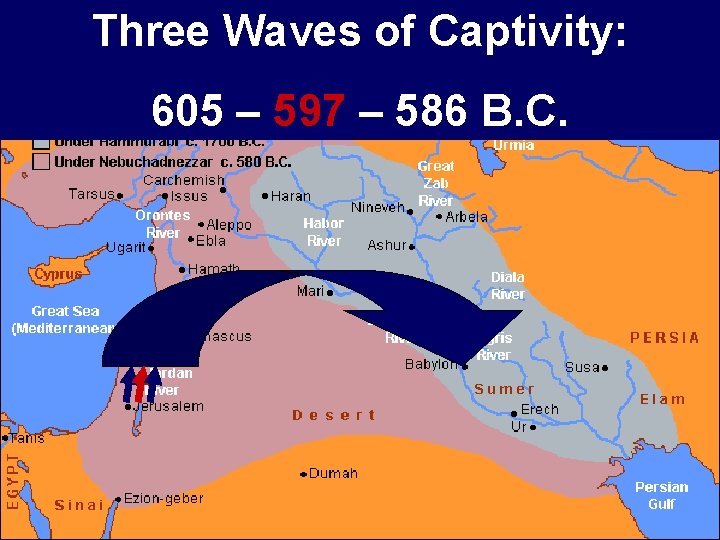 Three Waves of Captivity: 605 – 597 – 586 B. C. 