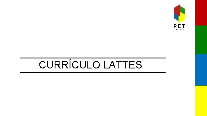 CURRÍCULO LATTES 