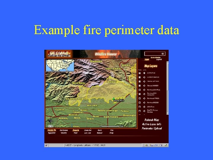 Example fire perimeter data 