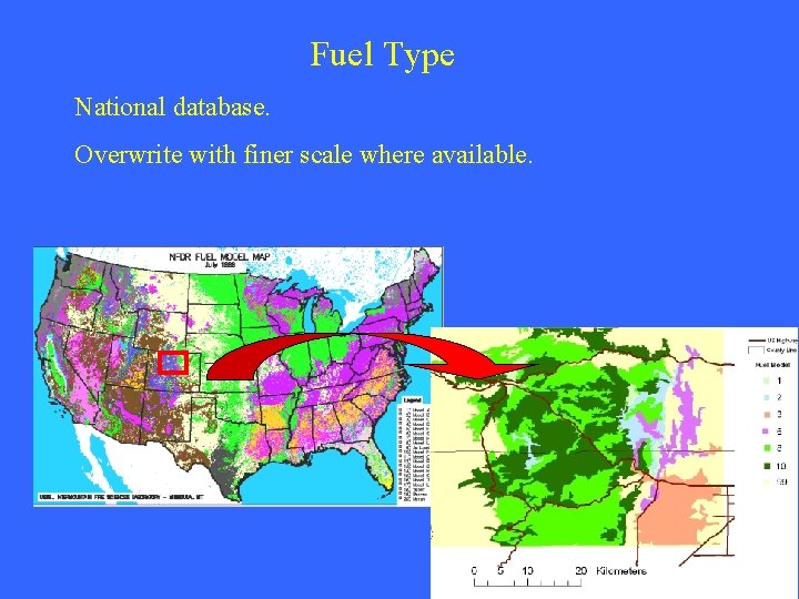 Fuel Type National database. Overwrite with finer scale where available. 