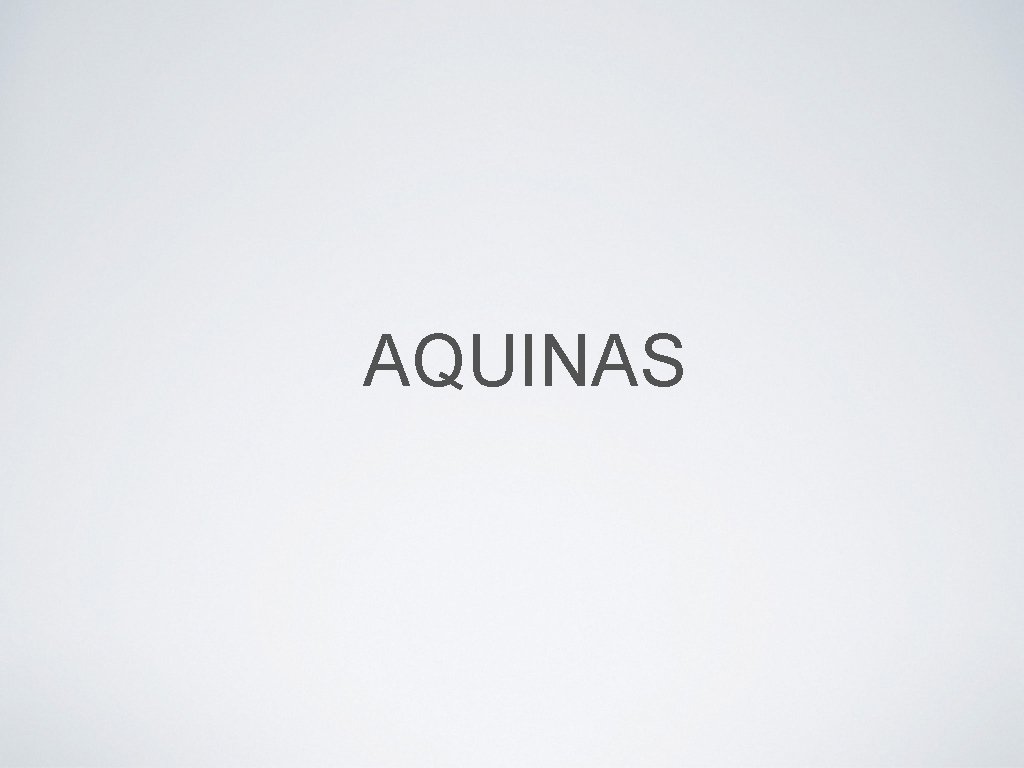 AQUINAS 