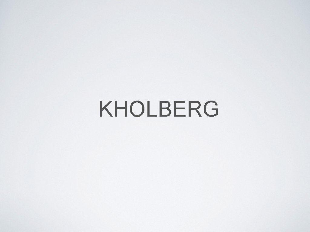 KHOLBERG 