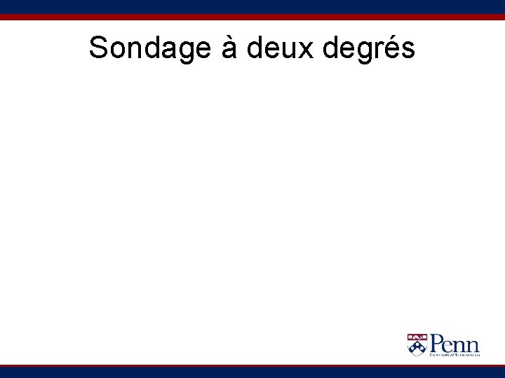 Sondage à deux degrés 