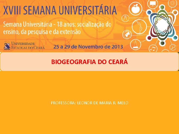 BIOGEOGRAFIA DO CEARÁ PROFESSORA: LEONOR DE MARIA R. MELO 