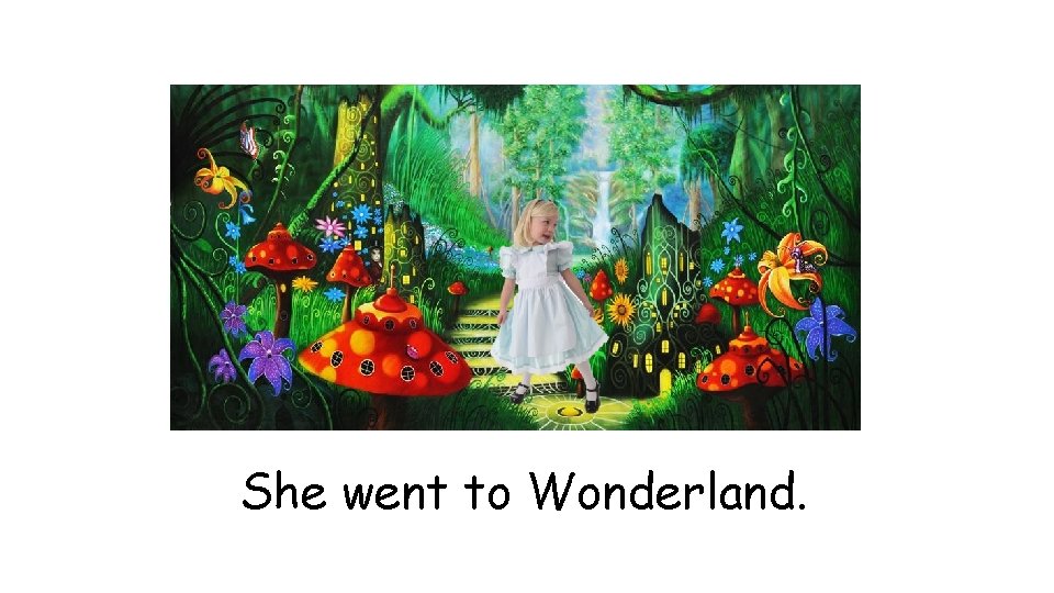 She went to Wonderland. 