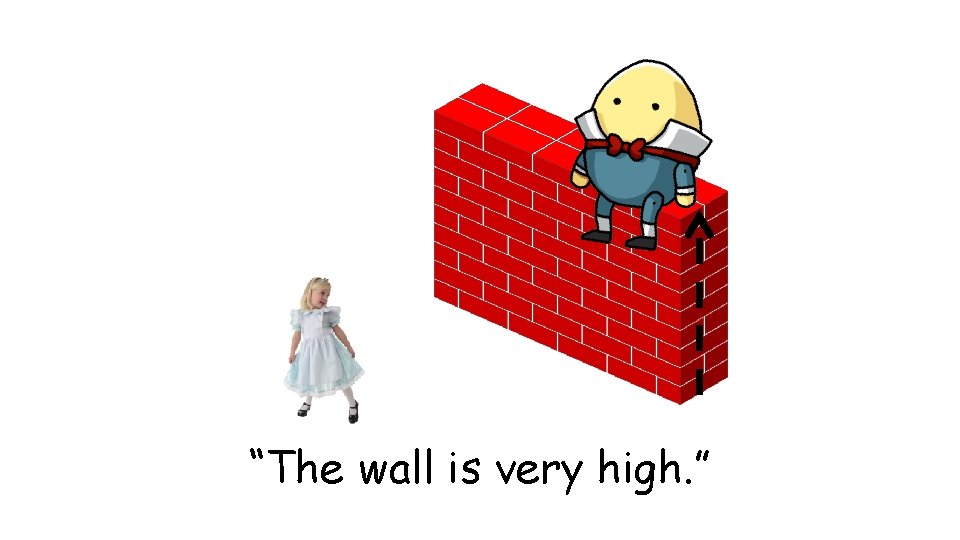 “The wall is very high. ” 