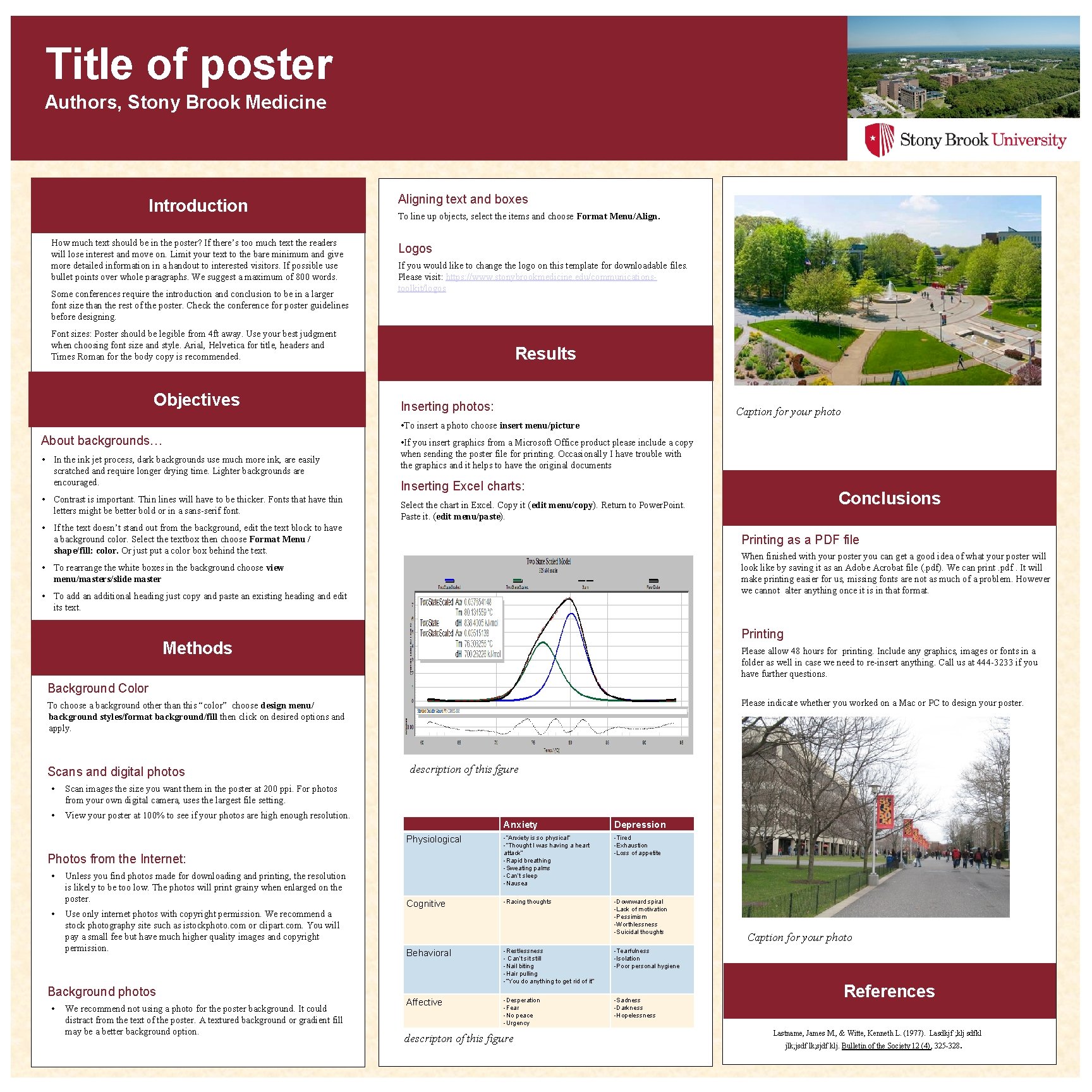 Title of poster Authors, Stony Brook Medicine Introduction How much text should be in