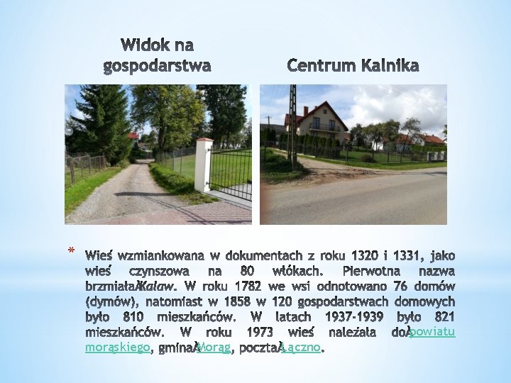 * powiatu morąskiego Morąg Łączno 
