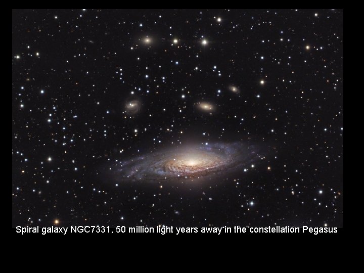 Spiral galaxy NGC 7331, 50 million light years away in the constellation Pegasus 