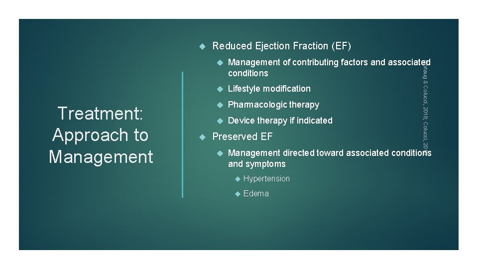  Management of contributing factors and associated conditions Lifestyle modification Pharmacologic therapy Device therapy