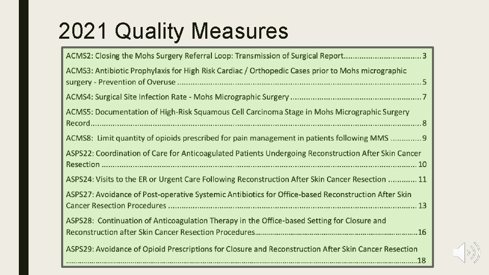 2021 Quality Measures 