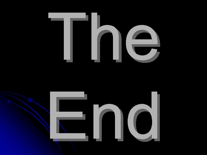 The End 