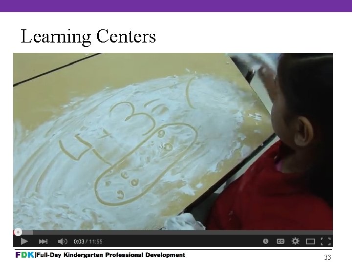 Learning Centers 33 