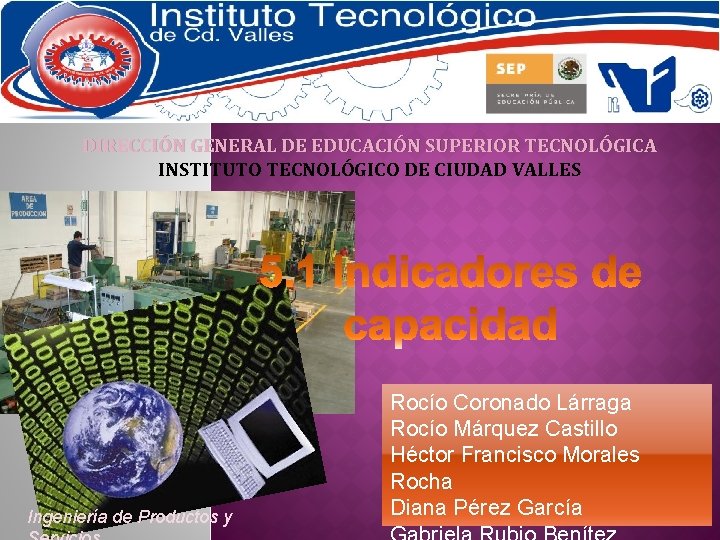 DIRECCIÓN GENERAL DE EDUCACIÓN SUPERIOR TECNOLÓGICA INSTITUTO TECNOLÓGICO DE CIUDAD VALLES Ingeniería de Productos