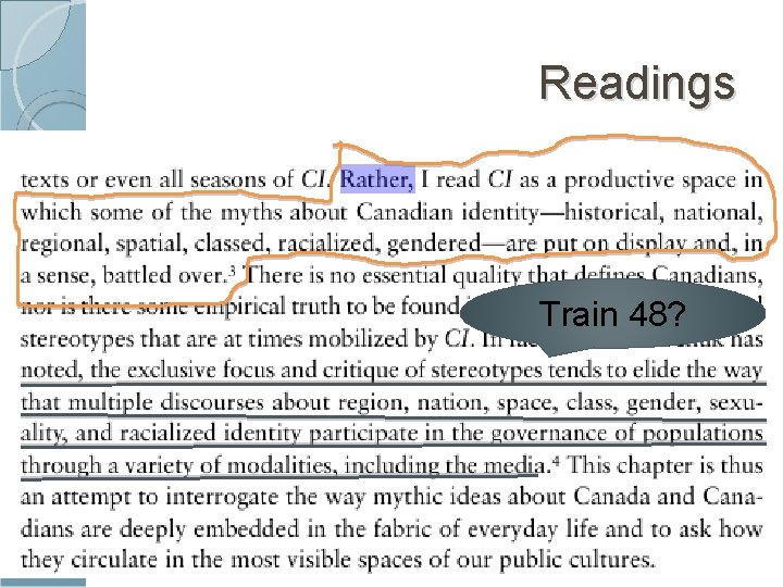 Readings Train 48? 