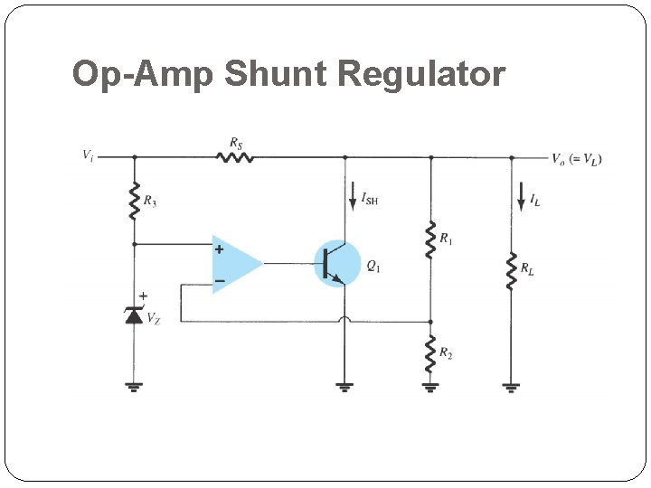 Op-Amp Shunt Regulator 
