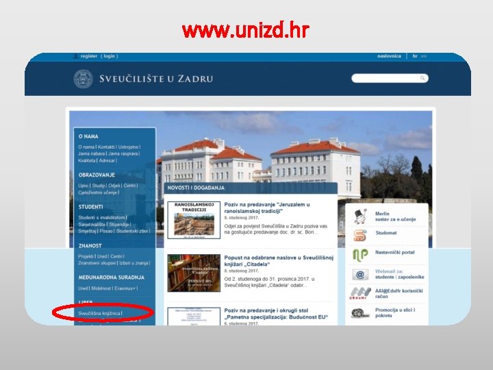 www. unizd. hr 