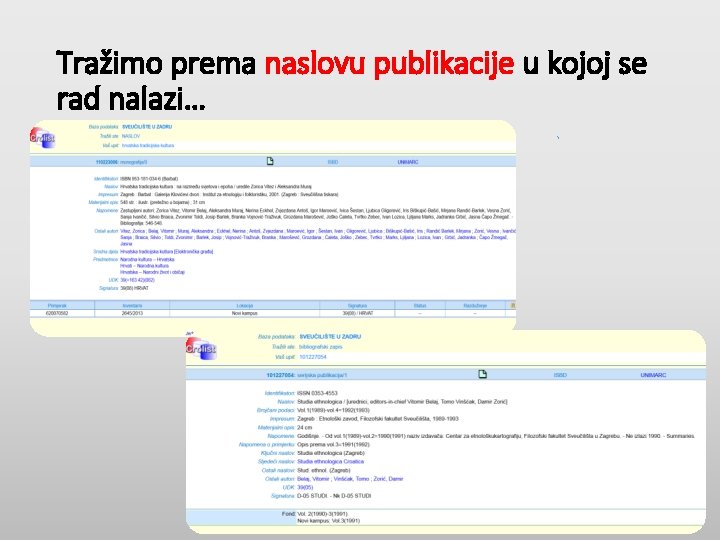 Tražimo prema naslovu publikacije u kojoj se rad nalazi… 