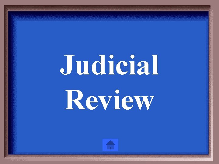 Judicial Review 