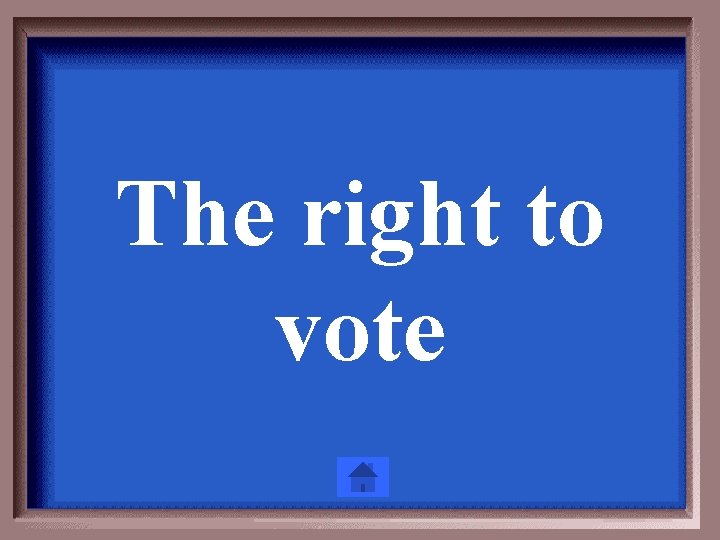 The right to vote 